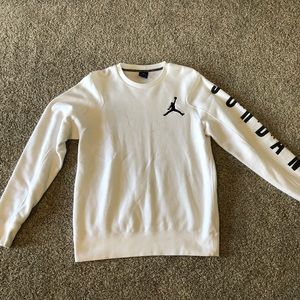 White air Jordan crew neck